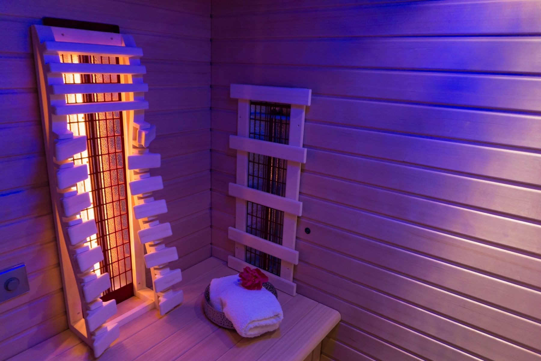Infrared sauna with ultraviolet light