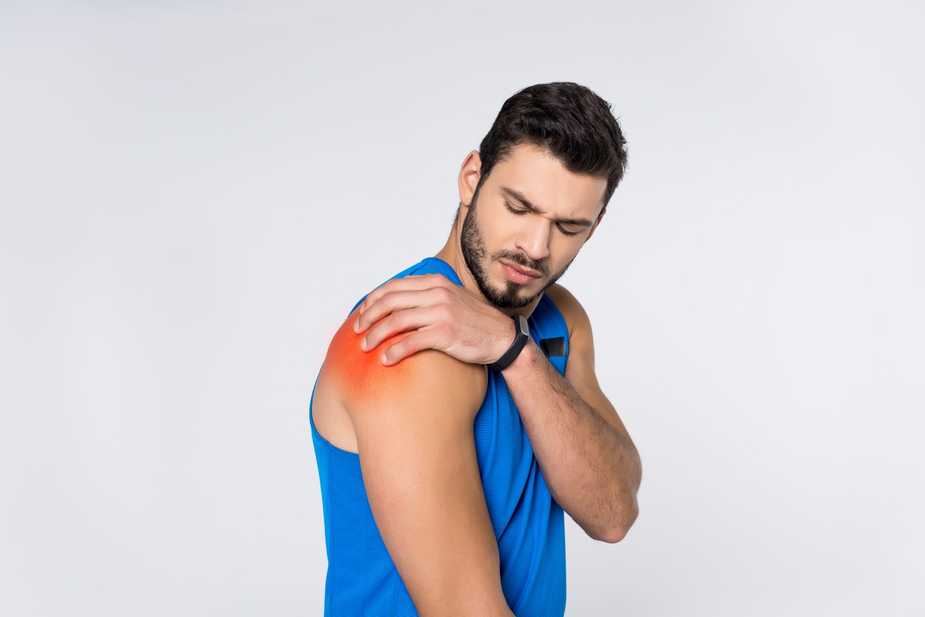 Inflammation in man's shoulder