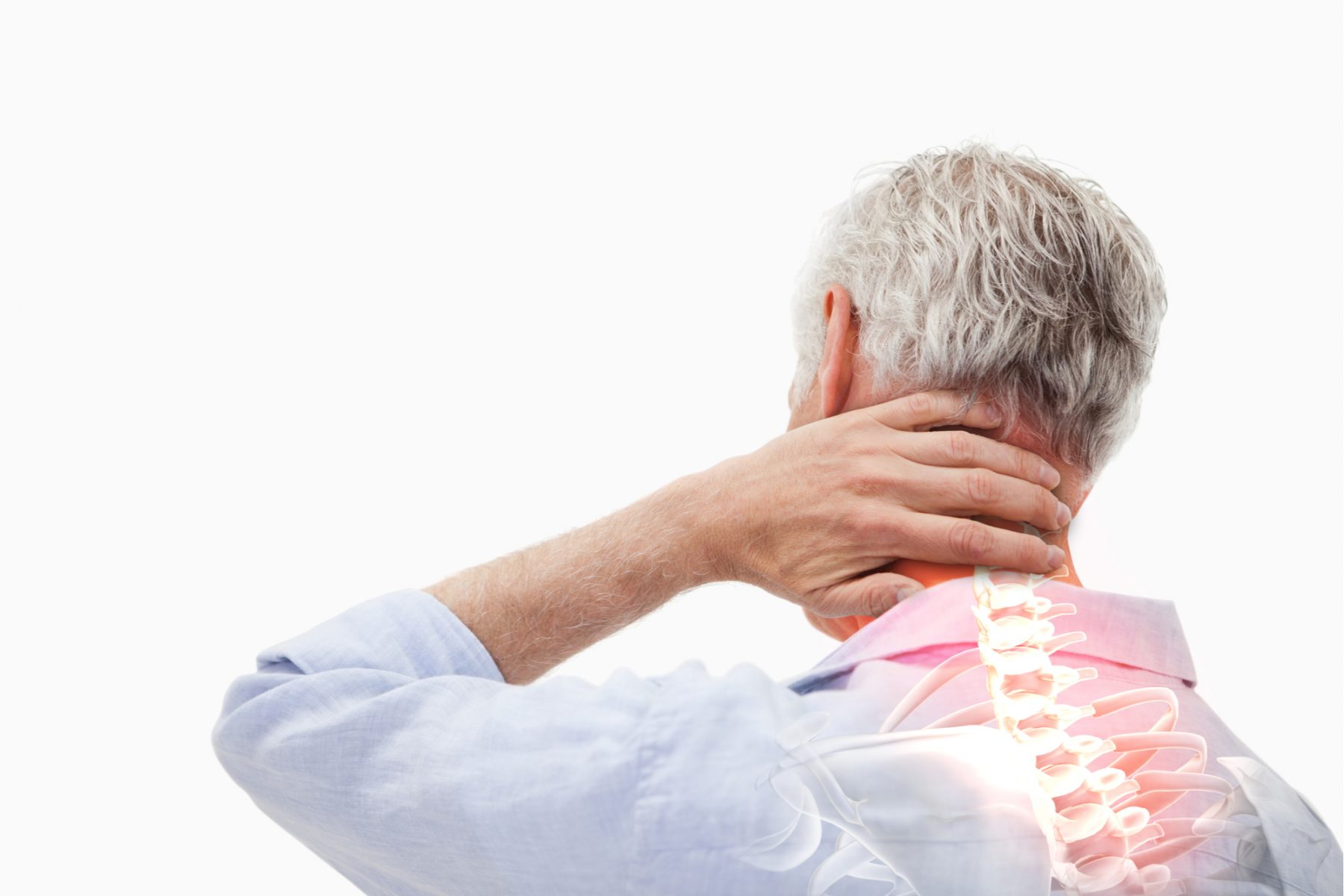 Image showing back pain in elderly man