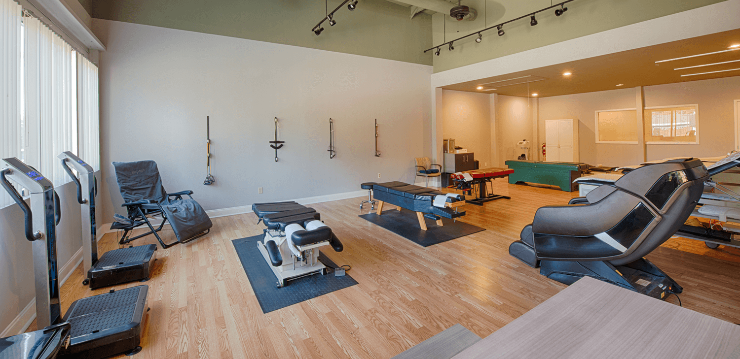 Chiropractic treatment area at Progressive Medical Center in Atlanta