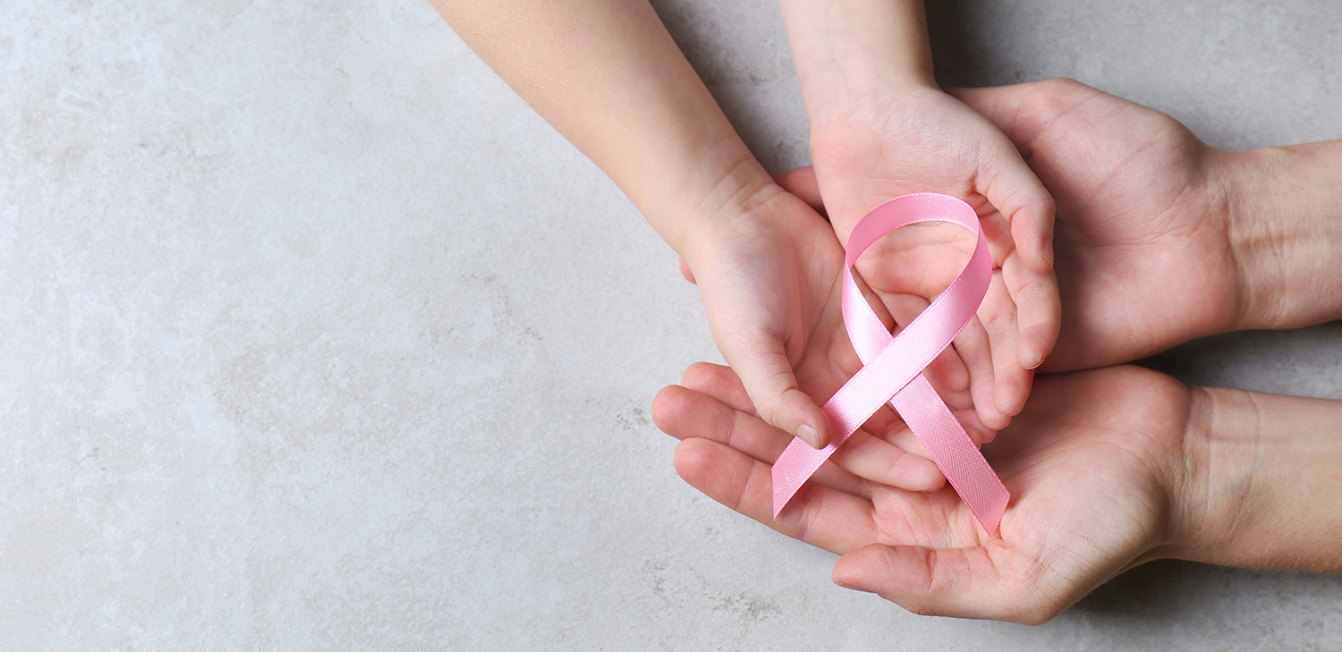 Hereditary Cancer Screening pink ribbon at Progressive Medical Center in Atlanta