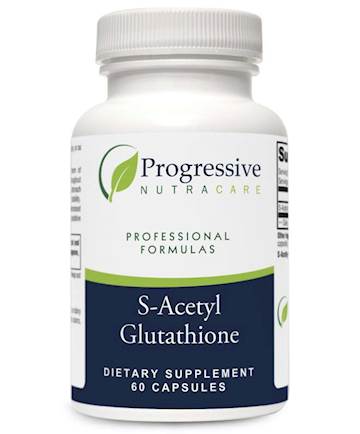 Bottle of S-Acetyl Glutathione from Progressive Nutracare